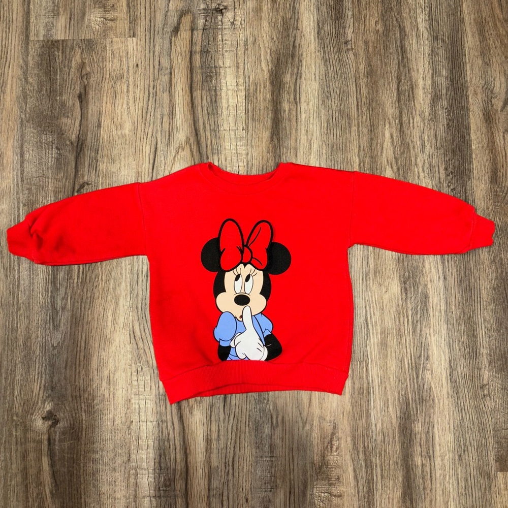 USED Baby Girl Minnie Mouse Sweatshirt